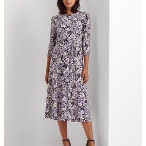 Lauren Ralph Lauren Floral Balloom Sleeve Dress